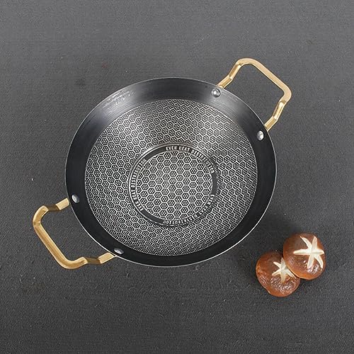 Wok de acero inoxidable con doble asa y superficie antiadherente miniatura 2
