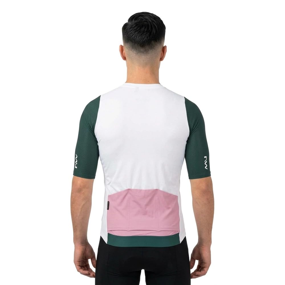 Northwave Extreme Evo Maglia da ciclismo corta, bianco/petrolio 2026