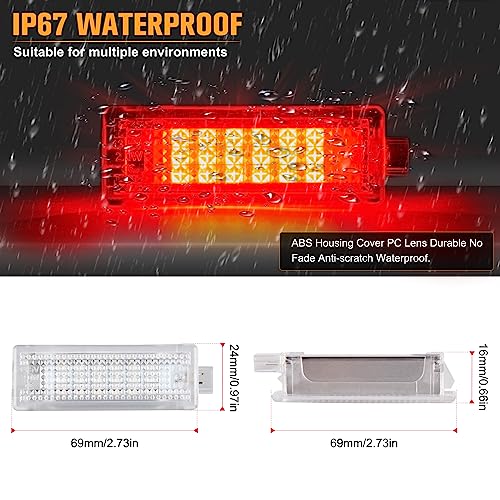 Luces de puerta LED rojas para maletero BMW E65 E91, kit de sustitución rápida Canbus 5