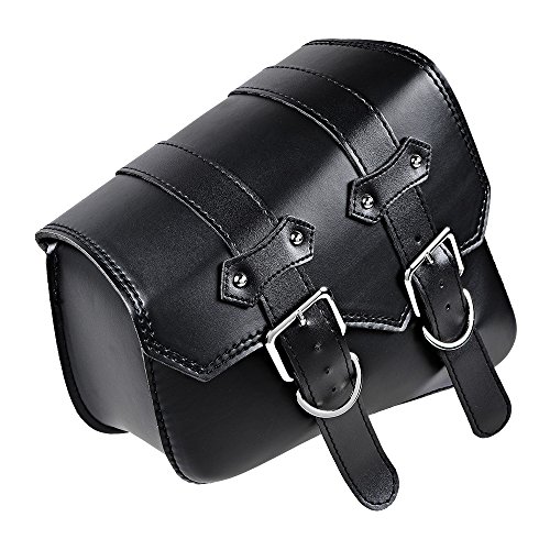 Alforjas impermeables de cuero PU para motocicleta Harley Sportster 2Pk | Bolsas laterales para herramientas para XL883 y XL1200 miniatura 6