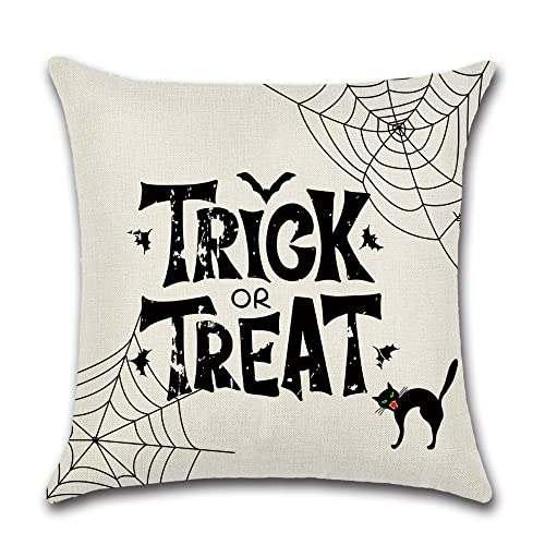Housses de coussin Halloween lin de qualité supérieure 45x45