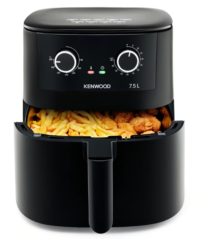 Kenwood Air Fryer HFP76.000BK with basket pulled out