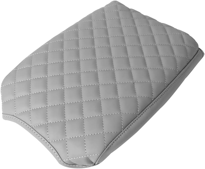 sportuli Center Console Cover Anti-Scratch Leather Armrest Cushion Compatible with 2020 2021 2022 2023 2024 Kia Telluride Accessories (Gray)