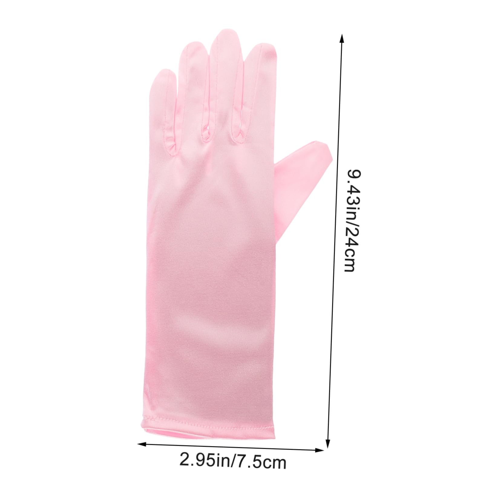 LIFKOME 3 Pairs Children Gloves for Girls Party Dress up Princess Gloves Decorative Party Supplies in Pink White Blue
