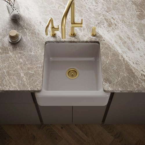 KOHLER Whitehaven 23.5 in. Undermount Single-Bowl Farmhouse Kitchen Sink