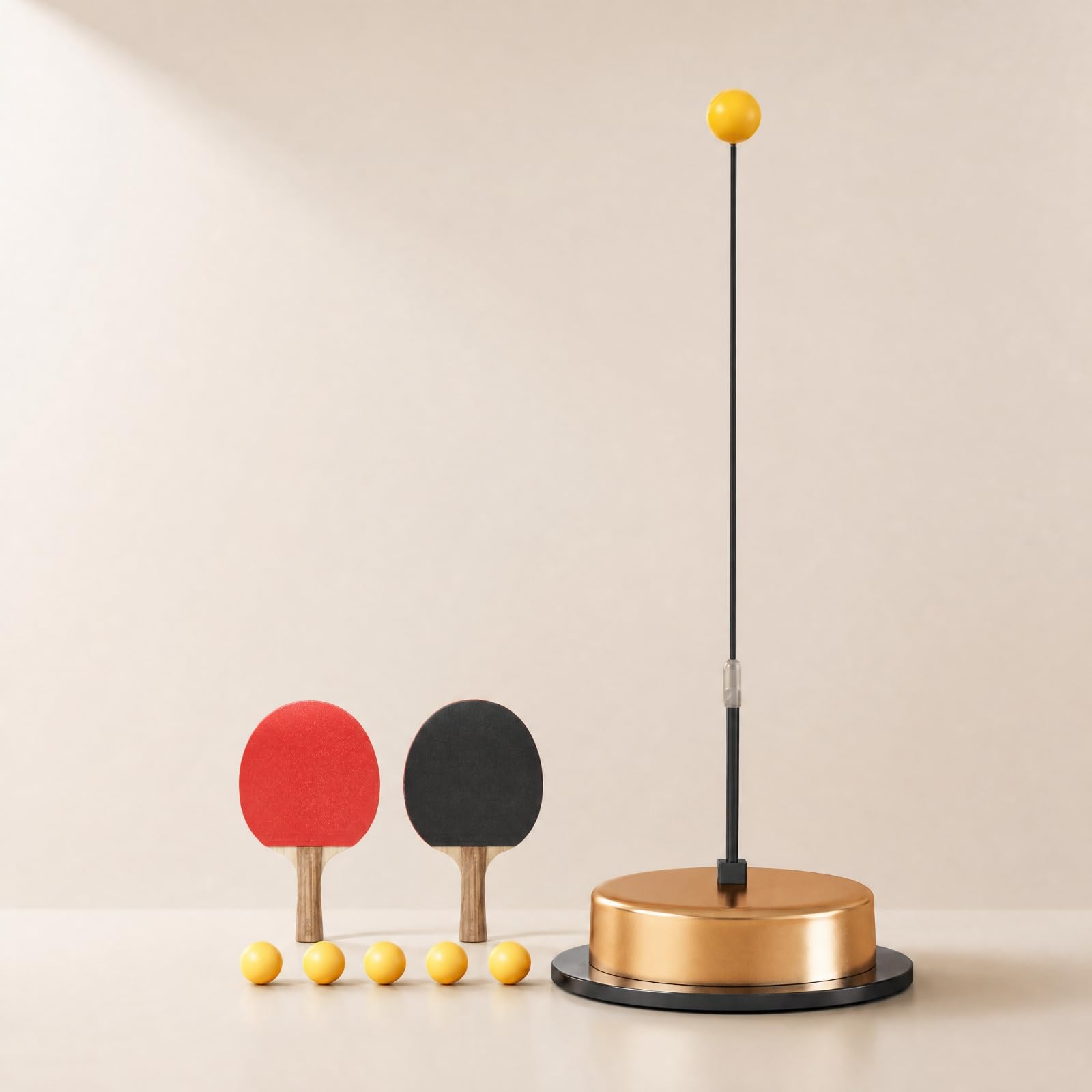 Set Pong Autoportante Attrezzo Sportivo Antiscivolo Attrezzatura Sportiva per namento Indoor Solitario, Spazi Attività Famiglia