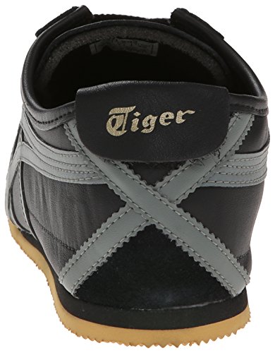 Onitsuka Tiger Sapatos unissex México 66, Preto/cinza/dourado
