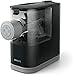 Philips Kitchen Appliances Compact Pasta and Noodle Maker, Viva Collection, Comes with 3 Default Classic Pasta Shaping Discs, Fully Automatic, Recipe Book, Small, Black (HR2371/05)
