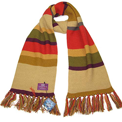 Doctor Who (Tom Baker) Scarf in Short Length - Official BBC Scarf by LOVARZI