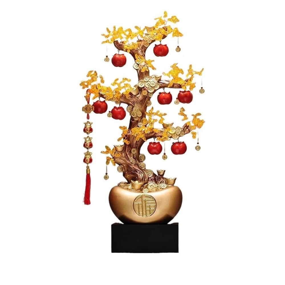 Fortune Crystal Trees Living Room Crystal Tree Fortune, Persimmon Citrine Floor Ornaments, Large Decorations Housewarming