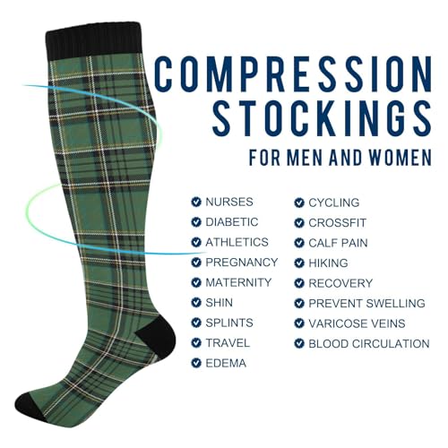 Compression Socks for Women Men Circulation Long Stockings Long Socks for Running Cycling Athletic4