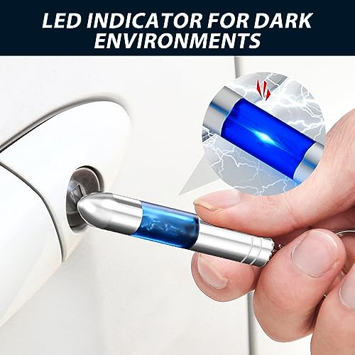 Image of 4 Packs Car Static Human Body Static Eliminator Discharger - High Voltage Anti-Static Keychain ESD Tool Sets - Anti-Static Wristband Bracelet for Car Keys