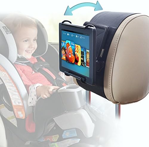WANPOOL Car Headrest Holder Angle Adjustable Car Headrest Mount Holder for 7 -10 Inch Fire Tablets