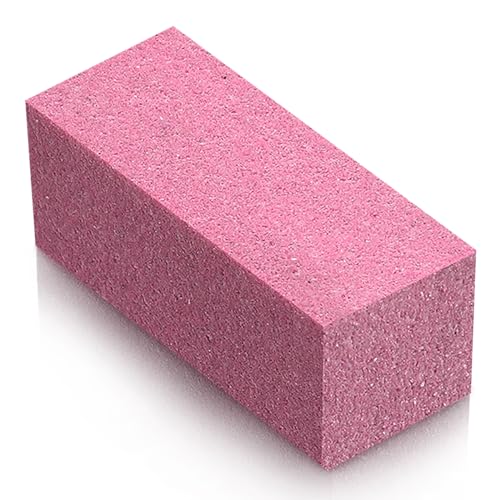 Batiyeer Soft Gummy Stone for Skis Grinding Rubber Gummy Abrasive Block Stone Snowboard Ski Equipment for Removing Rust and Burrs 50 x 20 x 20 Mm 60 Grit (Pink)