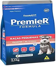 Ração Premier Fórmula para Cães Filhotes de Raças Pequenas Sabor Frango, 2,5kg Premier Pet Raça Filhotes,