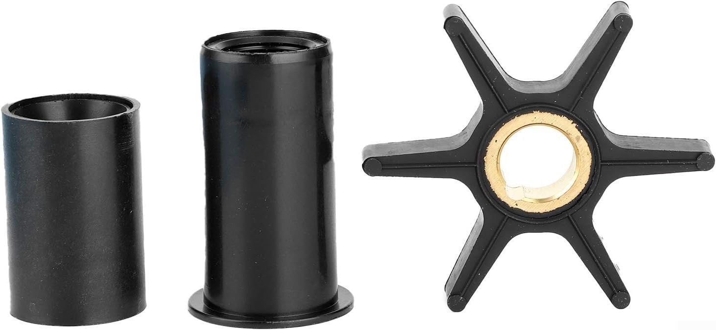 Kit di riparazione girante pompa acqua 821354A per motore fuoribordo Mariner Force 25-50HP, componenti in acciaio inossidabile e gomma per manutenzione del sistema di raffreddamento marino