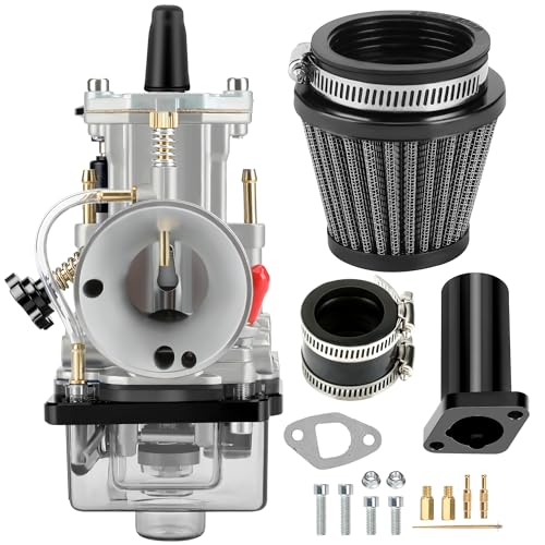 YOXUFA PWK 24 mm Carburetor Intake Pipe Assembly for Predator 212 224cc 196cc 200cc 6.5hp Engine Coleman CT200U BT200X Baja Warrior Trailmaster Mb200 GX200 Mini Bike Go Kart High Efficiency Parts