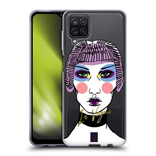 Head Case Designs in Vogue Avant Garde Faces Gel Case [Military Grade Protection] Compatible with Samsung Galaxy A12 (2020)