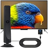 Design portable et facile à monter : livré avec un long câble coaxial, ce qui signifie que vous pouvez le placer derrière votre TV, sur le mur ou une fenêtre, et nous nous assurons que vous pouvez terminer l'installation en quelques minutes et également obtenir beaucoup de canaux dans votre salon, chambre, sous-sol et camping-car, etc. Vous pouvez le positionner dans votre salon, chambre à coucher, ou près d'une fenêtre pour la meilleure puissance du signal – aucun outil spécial ou savoir-faire technique nécessaire