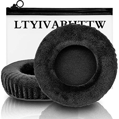 LTYIVABHTTW Replacement Ear Pads Compatible with HD668B, SR850s, HARX700 HARX900, K240, ATH-AD1000X, HD7, Fidelio X2 HR Headphone (Velvet Black)