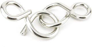 1x Wisdom Logic Mind Intelligence Challenge Intellectual Creative Thinking Puzzle Toys Disentanglement Game WT202 Number 8 Metal