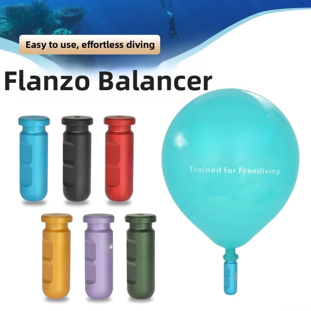 Equalizzatore di pressione per apnea Frenzel con palloncino assistito (nero)