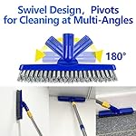 ITTAHO 2 Pack Grout Brush with Long Handle, 56.5'' Swivel Grout Cleaning Brush,V-Shape Grout Scrub Brush, Extendable Handle Grout Cleaner Brush for Tile Floors，Bathroom,Baseboard,Shower,Corner - Image 5