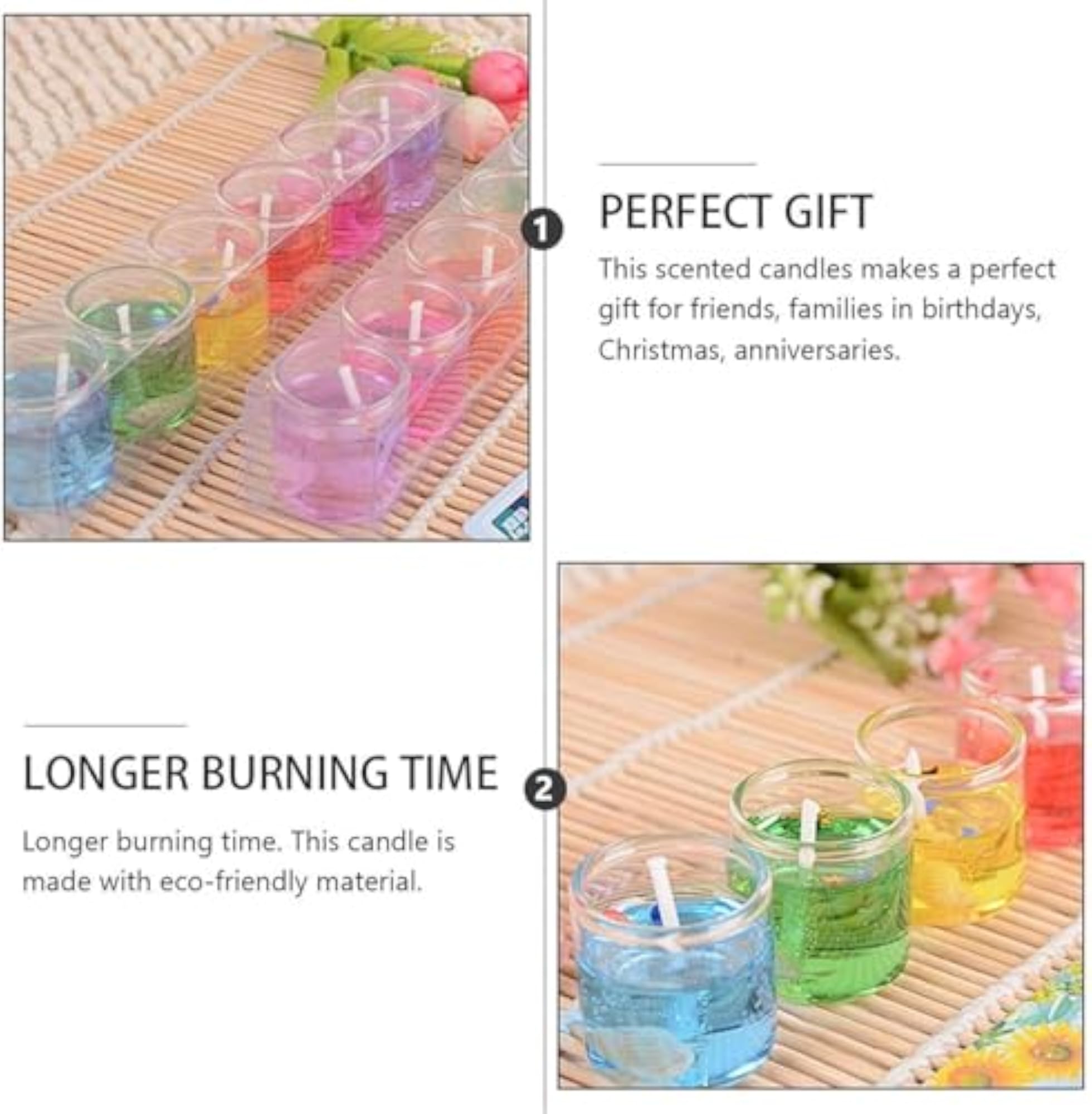 Unscented Jelly Candle, Aromatherapy Tea Lights