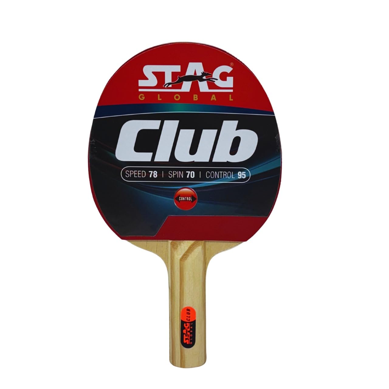 STAG GLOBAL Table Tennis Racket Set, Club & 2 Star Playset, Speed 78/55, Spin 70, Control 95, Lightweight and Durable, Ideal for Fun Play & Beginners (Club)-image-11