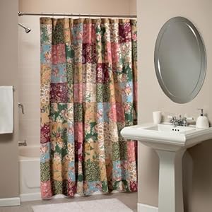 Greenland Home Antique Chic Shower Curtain 72×72 inches Featuring Authentic Patchwork Construction 100 Cotton Lined