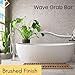 Wave Grab Bar for Bathroom Shower Toilet Steps Bed Home/304 Stainless Steel/Brush Finish/Right/ 36