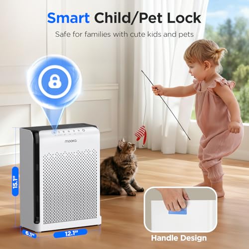 MOOKA Air Purifiers for Home Pets Large Room - image 9