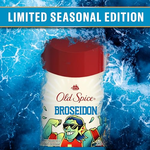 Image of Old Spice Dry Feel Antiperspirant Deodorant for Men, Summerdudes, 24 /7 Sweat & Odor Protection, 24 /7 Sunny Freshness & Long Lasting Scent, Invisible Solid, Broseidon with Ocean Surf Scent, 2.6 oz