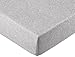 Produktbild Amazon Basics - Spannbettlaken, melierter Jersey-Stoff 140g/m², Grau - 90 x 200 x 30 cm