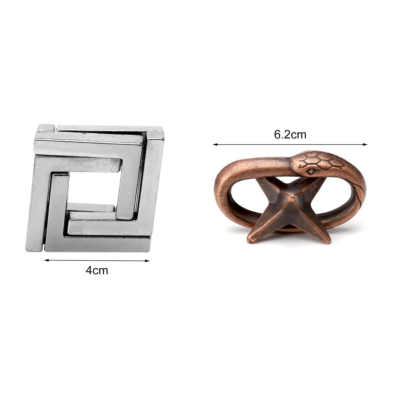 9 Metall Knobelspiele - Geduldsspiele & Brainteaser - Für Erwachsene & Jugendliche