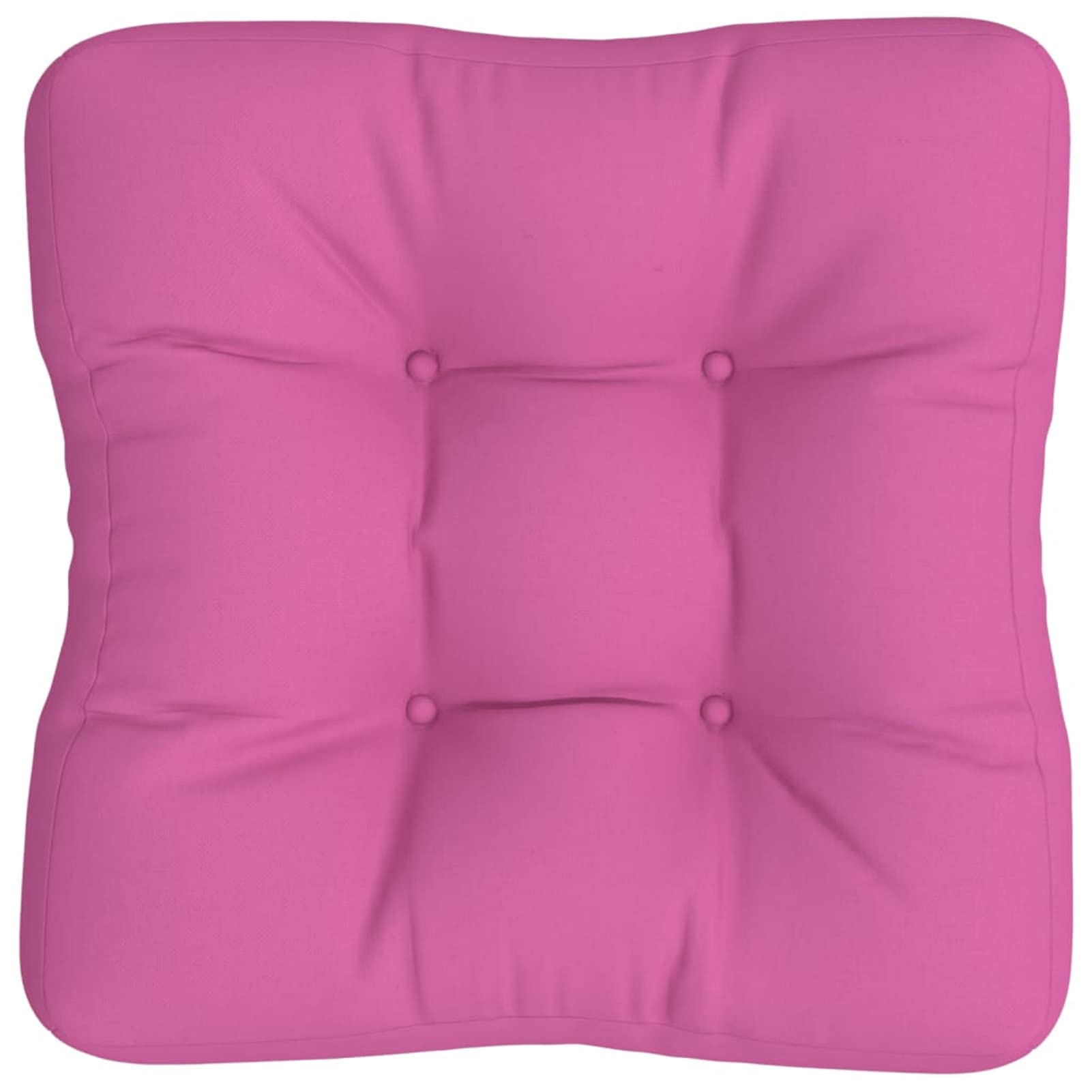 Chusui Cuscino per divano a pallet, Cuscini da esterno Giardino, Cuscino da pavimento, Amaca esterna, Cuscini grandi da giardino, Cuscini da seduta, Tessuto rosa 50 x 50 x 12 cm