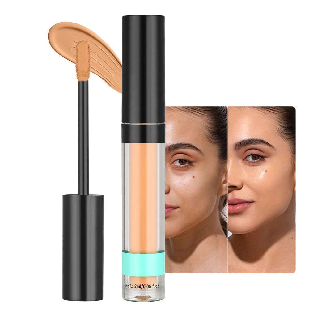 Full Coverage Liquid Concealer Foundation Makeup for Older Women Cover Blemishes Under-Eye Circles Spots Matte Finish Hydrating Primer