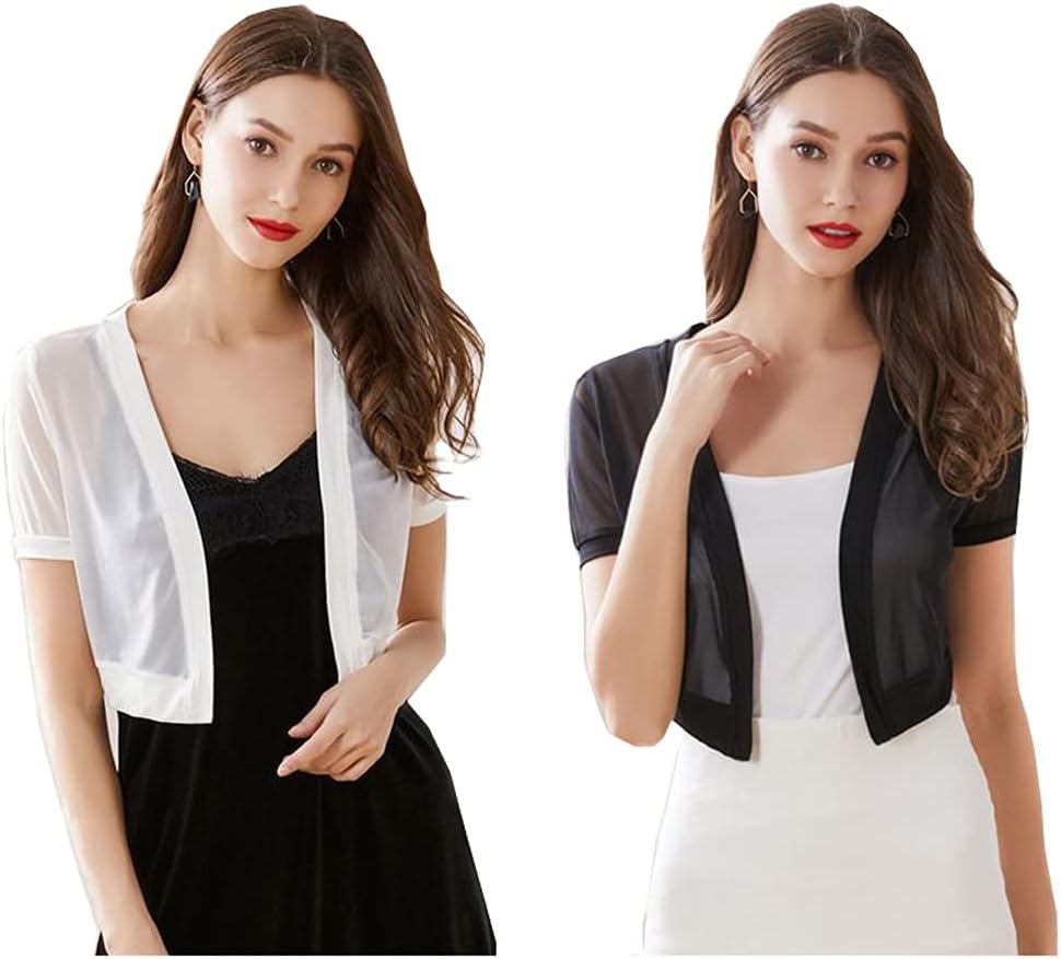 Fashion Women Chiffon Bolero Shrug Jacket Cardigan Dress Shawl