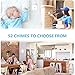 SECRUI Wireless Doorbell, Easy installation, Waterproof, Adjustable Volume, 58 Chimes, Colorful LED, 1000Ft Range, M520+F55, White