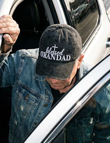 Image of InnoBeta Blessed Grandad Gifts Hat for Men, Grandad Gifts for Christmas, Birthday, Adjustable Embroidered Baseball Cap