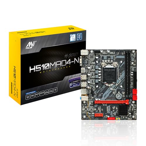 Image of Ant Value H510MAD4-N mATX Gaming Motherboard LGA-1200 Support Intel 10th and 11th Core i3 /i5 /i7 /i9, Pentium Celeron Processor DDR4, USB 3.0 Ports, HDMI Port