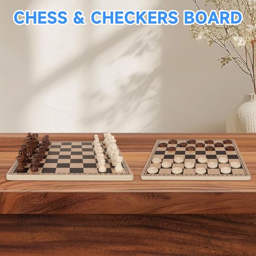 Juego 3 en 1 portátil de Ajedrez, Damas y Backgammon 10" miniatura 4