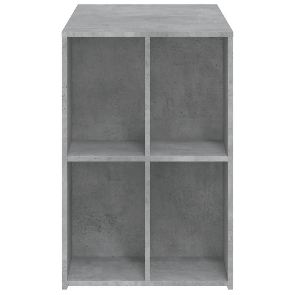 Scrivania grigio cemento, 102 x 50 x 75 cm, materiale in legno, moderno, robusto, per casa, ufficio, gioco e cameretta dei bambini, con ripiano