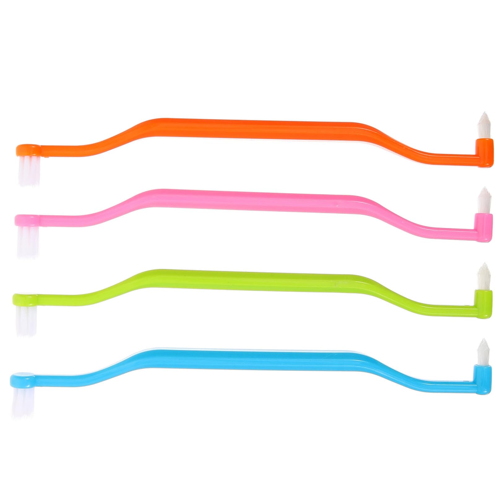 Beavorty 20 Pz Spazzolino Da Denti A Doppia Testa Spazzolini Da Denti Portatili Dente A Doppia Testa Spazzolini Conici Resistenti All'Usura Accessori Interspazio Spazzolino A Ciuffo A
