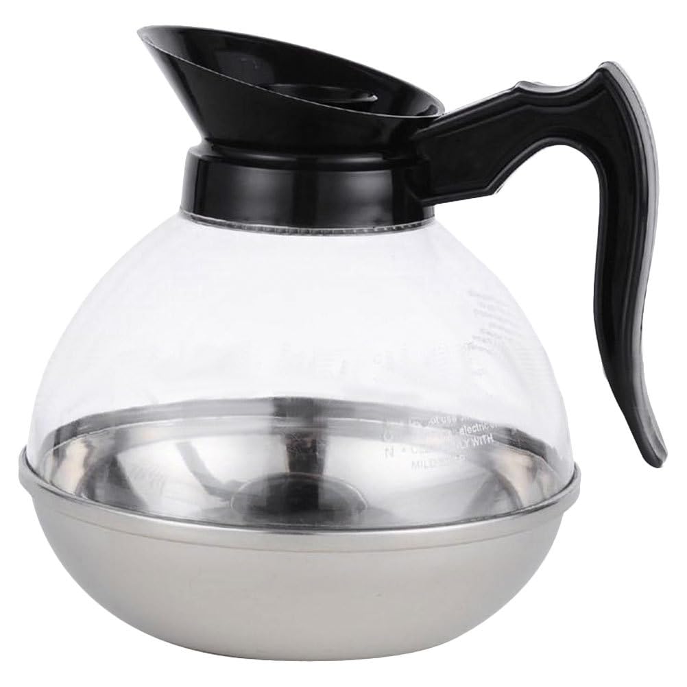 Sosoport Stainless Steel Tea Kettle Stovetop Induction Handle Tea Pot For Stove Black Kettle Teapot For Stovetop Glass Water Heater 2.1L-3L Heating coffee