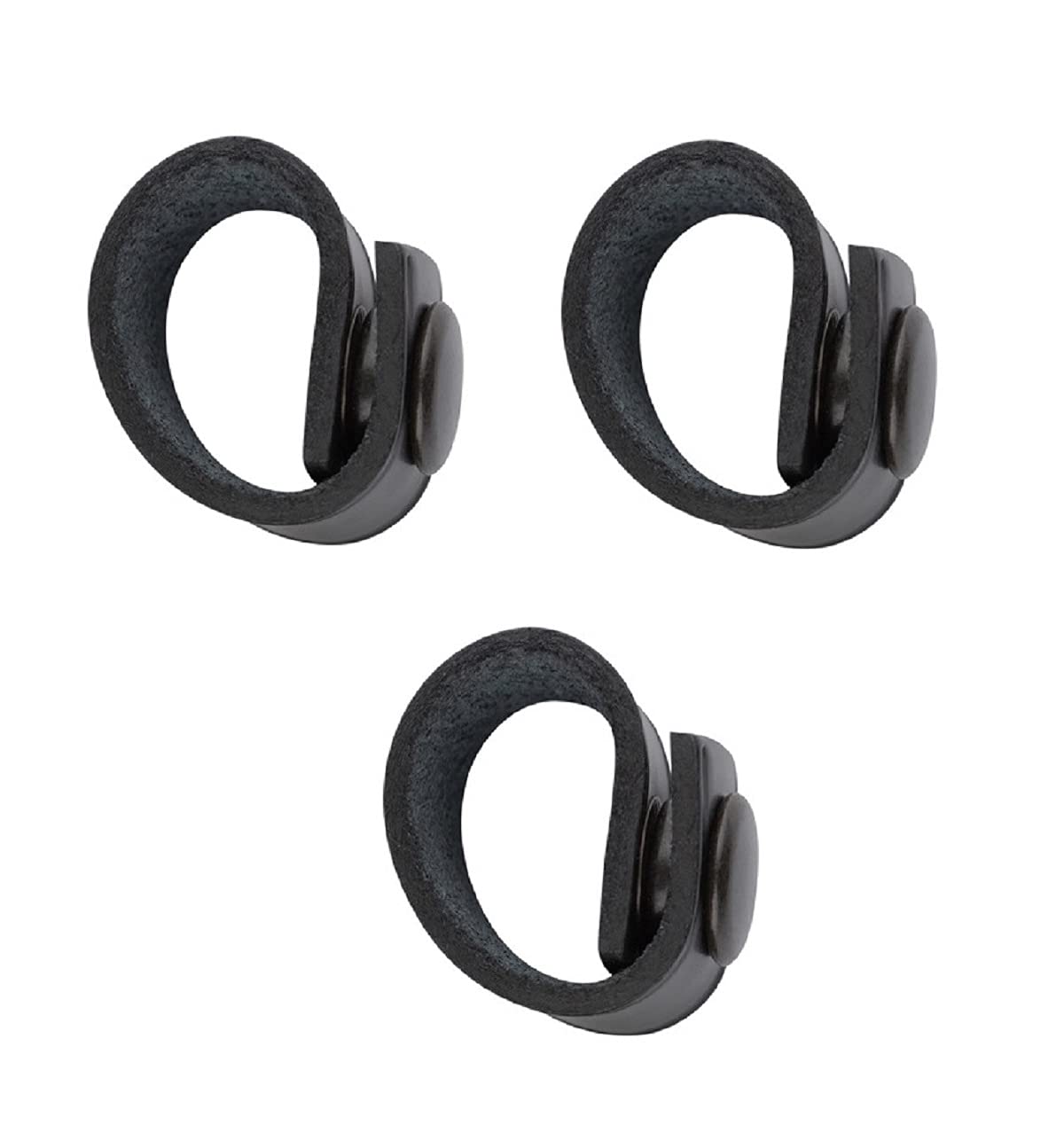 Firefighter Radio Cord Keeper with Black Snap 3-Pack