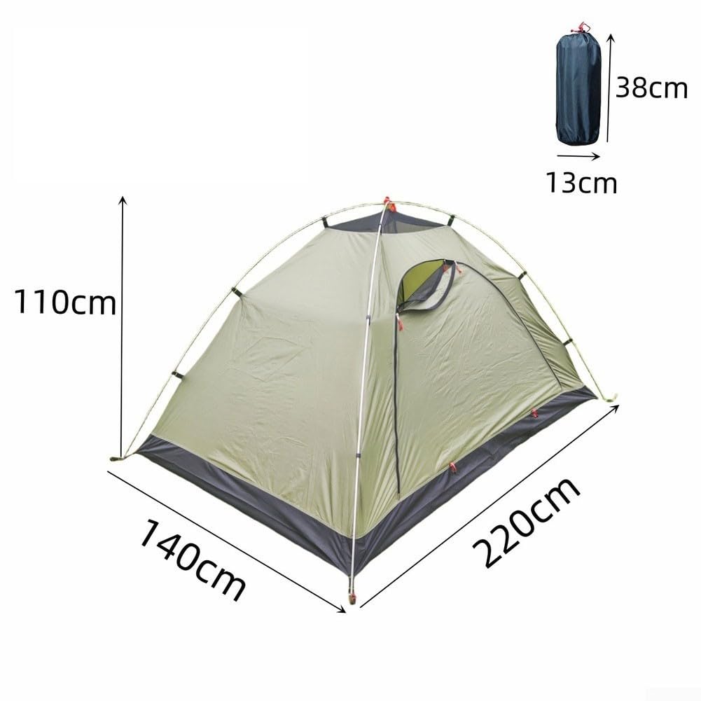 Tenda da campeggio autoportante per 2 persone leggera