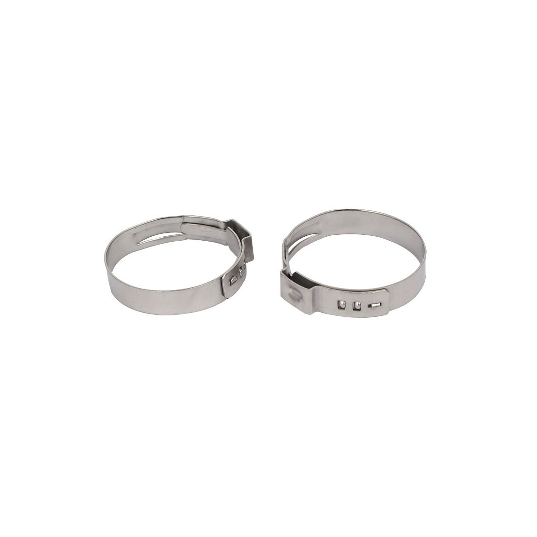 Aexit 28mm-31.1mm 304 Clamps Stainless Steel Adjustable Cable Pipe Tight Hose Strap Clamps Clamps 5pcs