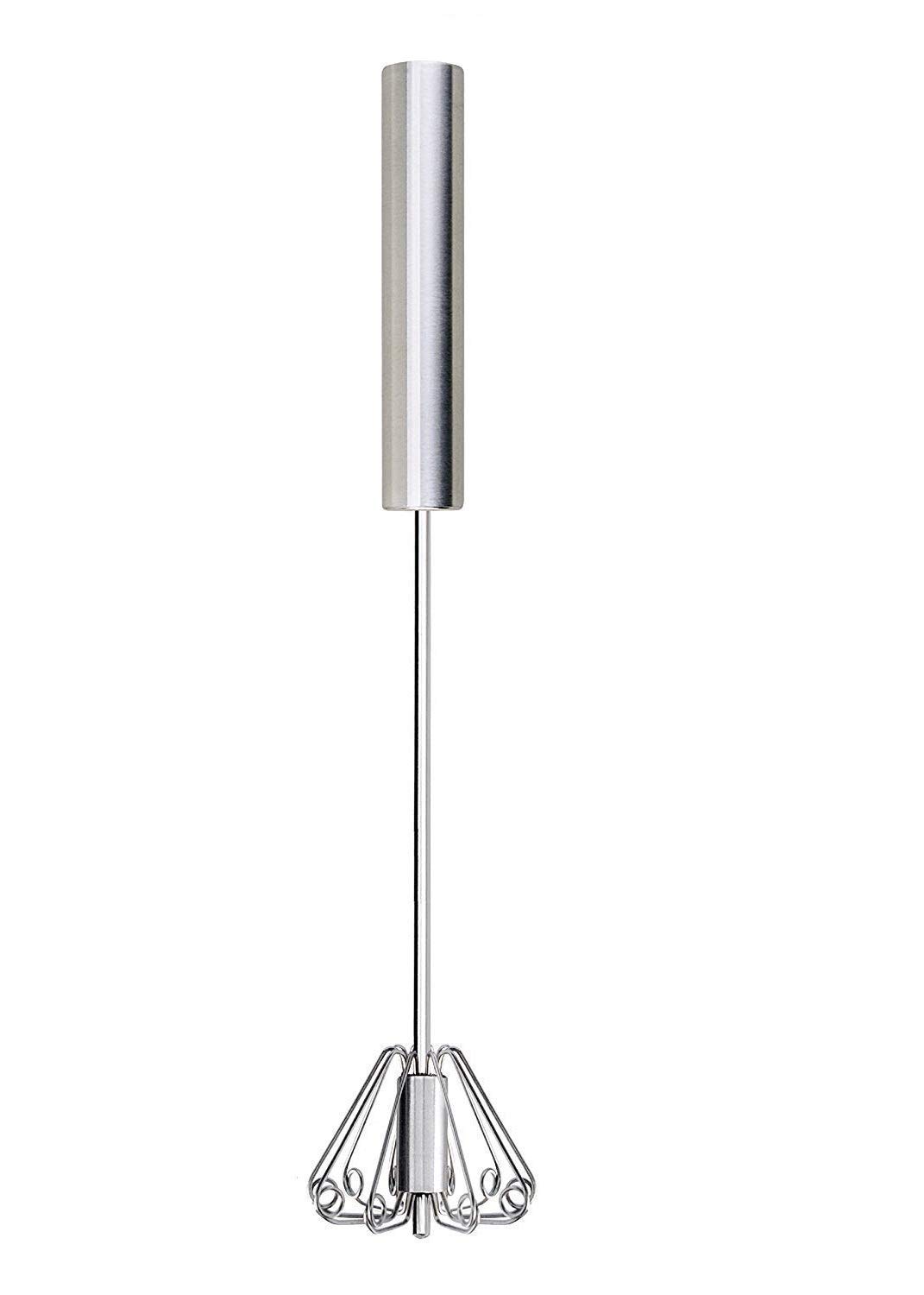 Diazola Stainless Steel Hand Mixi - Handy churner/Hand Valona/Hand S.S Churner/Lassi Maker/Butter Milk/Milk Shake/Tadkaa Daal/Cocktail/Sarabat Maker/Cold Coffee at Home (Silver) (1pcs)-image-36