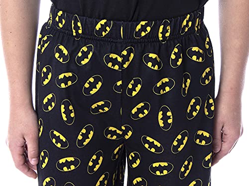 DC Comics Big Boys' Batman Logo Short Sleeve Shirt Pajama Short Set3